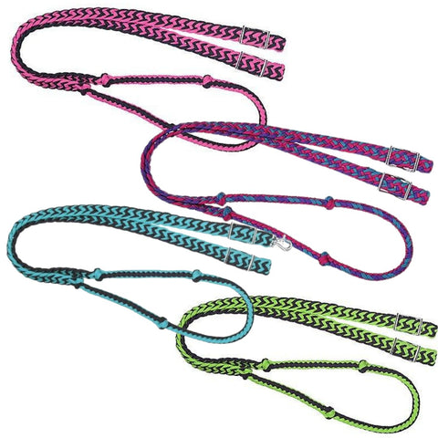 Knotted Cord Reins - Reins - Tough 1 - Bronco Western Supply Co.