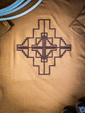 Las Crueces Embroidered Tee - Apparel - 2 Fly Co. (BWS) - Bronco Western Supply Co.