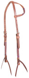 Martin Saddlery Laced Harness Leather Slip Ear Headstall (Various Colors) - Headstalls & Accessories - Martin Saddlery - Bronco Western Supply Co.