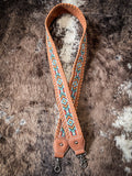 Montana West Western Guitar Style Embroidered Aztec Crossbody Strap - Brown - Accessories - Montana West - Bronco Western Supply Co.