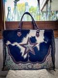 Myra Bag - Asterias Weekender Bag - Hair on Hide - Western Purse - Bronco Western Supply Co.