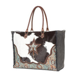 Myra Bag - Asterias Weekender Bag - Hair on Hide - Western Purse - Bronco Western Supply Co.