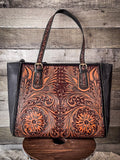 Myra Bag - Canyon Meadows Hand - tooled Bag - Purses & Wallets - Myra Bag - Bronco Western Supply Co.