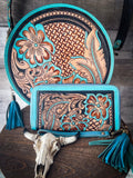 Myra Bag - Creek Blossom Hand - tooled Wallet - Purses & Wallets - Myra Bag - Bronco Western Supply Co.