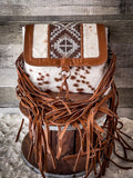 Myra Bag - Elisa Fringe Leather & Hairon Bag - Purses & Wallets - Myra Bag - Bronco Western Supply Co.