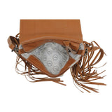 Myra Bag - Elisa Fringe Leather & Hairon Bag - Purses & Wallets - Myra Bag - Bronco Western Supply Co.