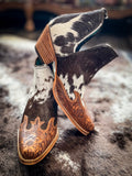 Myra Bag - Frisco Blossom Hand - Tooled Booties - Women's Shoes - Myra Bag - Bronco Western Supply Co.