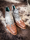 Myra Bag - Frisco Blossom Hand - Tooled Booties - Women's Shoes - Myra Bag - Bronco Western Supply Co.