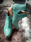 Myra Bag - High Mesa Booties in Turquoise - Women's Shoes - Myra Bag - Bronco Western Supply Co.