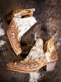 Myra Bag - Horse Jane Hand - Tooled & Hair On Bootie - Women's Shoes - Myra Bag - Bronco Western Supply Co.