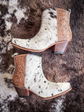 Myra Bag - Laramie Plains Hand - Tooled Booties - Women's Shoes - Myra Bag - Bronco Western Supply Co.