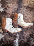 Myra Bag - Laramie Plains Hand - Tooled Booties - Women's Shoes - Myra Bag - Bronco Western Supply Co.