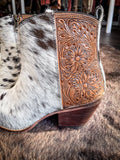 Myra Bag - Laramie Plains Hand - Tooled Booties - Women's Shoes - Myra Bag - Bronco Western Supply Co.