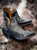 Myra Bag - Lasso Lace Stitched Leather Booties - Women's Shoes - Myra Bag - Bronco Western Supply Co.