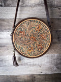 Myra Bag - Magnolia Morn Hand - Tooled Round Bag - Purses & Wallets - Myra Bag - Bronco Western Supply Co.