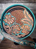 Myra Bag - Priceless Love Hand - Tooled Round Bag - Purses & Wallets - Bronco Western Supply Co.