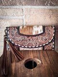 Myra Bags - Sandstone Trail Hand-Tooled Leather Wristlet Wallet - Bronco Western Supply Co.