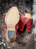 Myra Bag - Western Moxie Booties in Scarlet - Women's Shoes - Myra Bag - Bronco Western Supply Co.