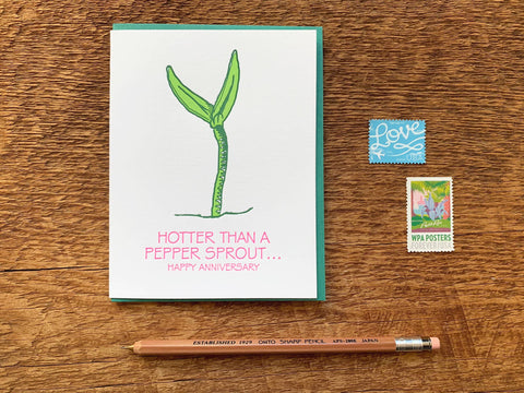 Pepper Sprout Card - Gift Items - Noteworthy Paper & Press - Bronco Western Supply Co.