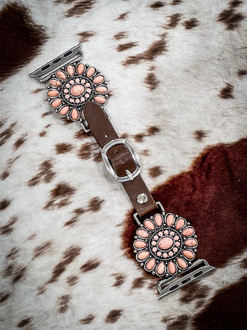 Pink Western Style Apple Watch Band - Gift Items - Bronco Western Supply Co. - Bronco Western Supply Co.