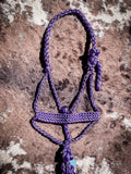 Premium Mule Tape Halter with 10ft Lead - Purple - Halters & Leads - Tough 1 - Bronco Western Supply Co.