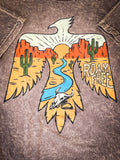 Roam Free Graphic Tee - Mocha - Apparel - Bronco Western Supply Co. - Bronco Western Supply Co.