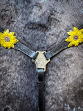 Royal King 3D Sunflower Breast Collar - Breast Collars - Tough 1 - Bronco Western Supply Co.