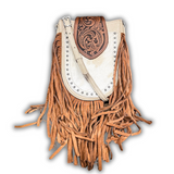 Oakley Fringe Crossbody Bag - Tan