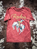 Saddle Bronc Rodeo Graphic Tee - Wine - Apparel - Bronco Western Supply Co. - Bronco Western Supply Co.