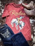 Saddle Bronc Rodeo Graphic Tee - Wine - Apparel - Bronco Western Supply Co. - Bronco Western Supply Co.