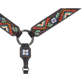 Silver Royal Aztec and Flower Breast Collar - Breast Collars - Tough 1 - Bronco Western Supply Co.