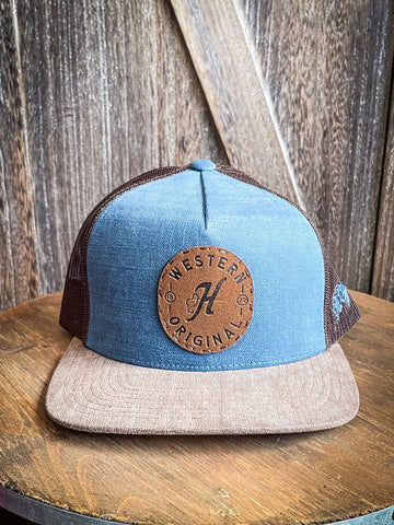 "SPUR" Hooey Blue/Brown Hat - Apparel - Hooey - Bronco Western Supply Co.