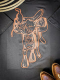 Stolen Saddle Embroidered Tee - Apparel - 2 Fly Co. (BWS) - Bronco Western Supply Co.