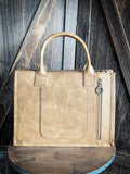 Sutton Montana West Boot Stitch Tote - Khaki - Purses & Wallets - Montana West - Bronco Western Supply Co.