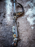 Tough 1 Vintage Floral One Ear Headstall - Headstalls & Accessories - Tough 1 - Bronco Western Supply Co.