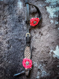 Tough1 3D Zinnia Flower One Ear Headstall - Headstalls & Accessories - Tough 1 - Bronco Western Supply Co.