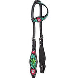 Tough1 Pink Cactus Single Ear Headstall - Headstalls & Accessories - Tough 1 - Bronco Western Supply Co.