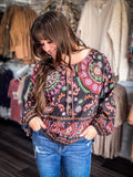 Violet Peasant Top - Apparel - Bronco Western Supply Co. - Bronco Western Supply Co.