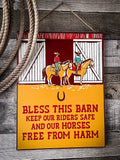 Wall Sign - Bless This Barn - Gift Items - Primitives by Kathy - Bronco Western Supply Co.