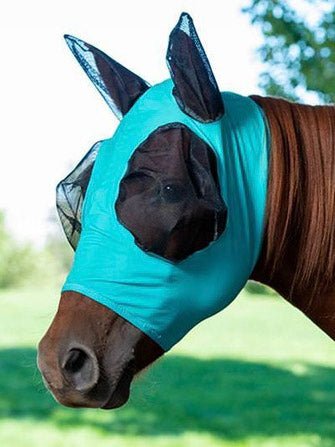 Weaver Lycra Fly Mask - Turquoise - Fly Care - Reinsman - Bronco Western Supply Co.