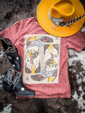 Western Boots Graphic Tee - Vintage Wine - Apparel - Bronco Western Supply Co. - Bronco Western Supply Co.