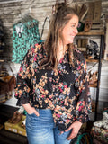 Wildflower Button Up Top - Apparel - Bronco Western Supply Co. - Bronco Western Supply Co.