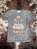 Worth The Shot Graphic Tee - Stone Gray - Apparel - Bronco Western Supply Co. - Bronco Western Supply Co.