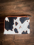 Wrangler Cow Print Card Case - Brown - Purses & Wallets - Wrangler - Bronco Western Supply Co.