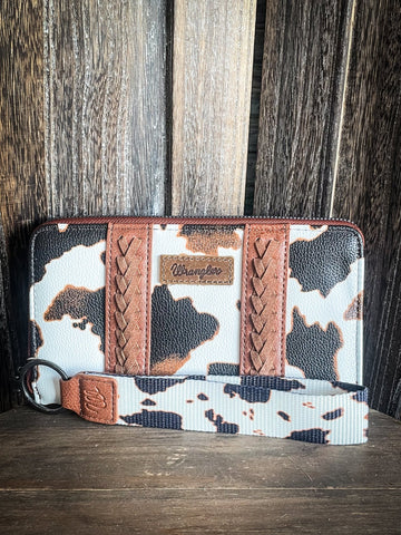 Wrangler Cow Print Wallet - Brown - Purses & Wallets - Wrangler - Bronco Western Supply Co.