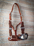 Wylie Wool String Leather Halter - Halters & Leads - Tough 1 - Bronco Western Supply Co.